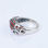 anillo plata con piedras rojos ,artesanía de nigrescence - Foto 3