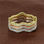 anillo plata de tres colores con circónes cristales - Foto 4