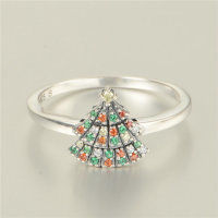 anillo plata,diseño de anillo+abanico con piedras colores - Foto 2