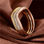 anillo plata,diseño de anillos con tres colores y circónes cristales - Foto 5