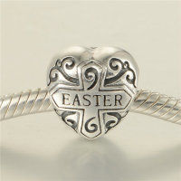 anillo plata,diseño de corazón,estilo clásico para Pascua - Foto 4