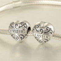 anillo plata,diseño de corazón,estilo clásico para Pascua - Foto 5
