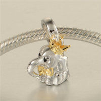anillo plata,diseño de elefante chapado y dorado - Foto 3