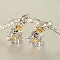 anillo plata,diseño de elefante chapado y dorado - Foto 5