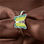 anillo plata,diseño de mariposa con esmalte amarillo y piedras verdes - Foto 4