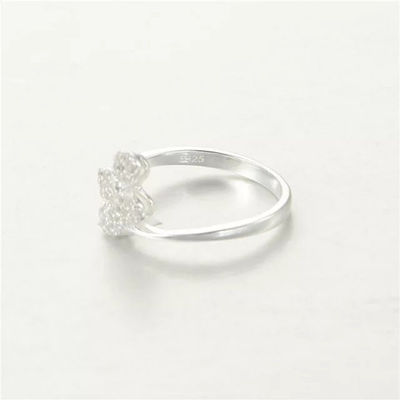 anillo plata ley 925 con circónes cristales - Foto 3