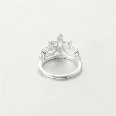 anillos al por mayor anillo corona de plata con circonias - Foto 3