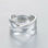 anillos al por mayor plata con circónes cristales baño platino - 1