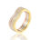 anillos anillos al por mayor en tres colores con circónes cristales - 1