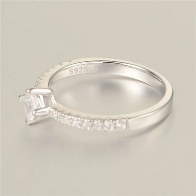 anillos de compromiso en plata con circónes anillos al por mayor - Foto 2
