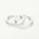 anillos matrimonios de plata ley 925 con circónes cristales - Foto 4