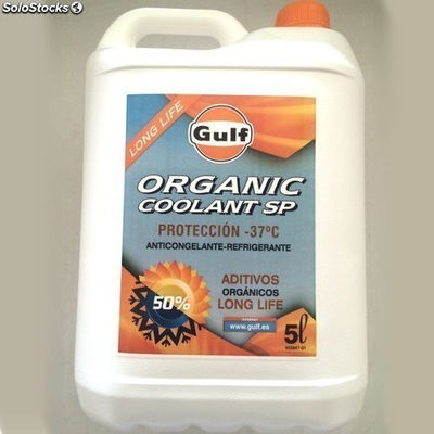 Anticongelante Gulf Organic SP Coolant 50%, 5 Litros