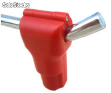 Antivol de broche 4 mm rouge compatible broche simple ou double paquet de 20 - Photo 2