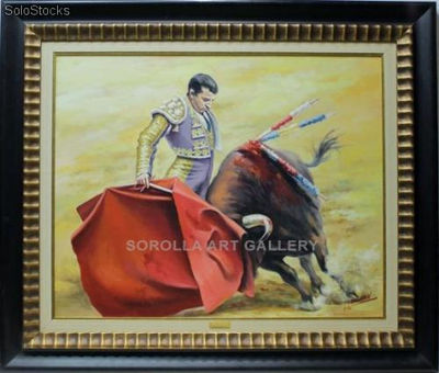 Antonio Ordoñez | Pinturas de escenas taurinas en óleo sobre lienzo