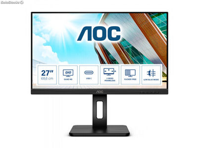 Aoc 68,6cm (27) 1609 2xHDMI+dp+usb-c ips, Schwarz - Q27P2CA