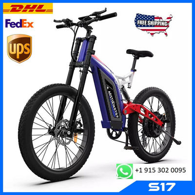 Aostirmotor 2021 Electric Mountain Bike S17 1500W EBike Fat Tire Bike 48V