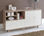 Aparador comedor-salón diseño en roble y blanco Lecco - 1