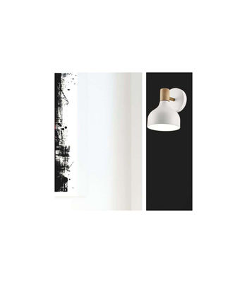 Aplique de pared modelo Arán acabado blanco 18cm(alto) 13 cm(ancho) 13 cm(fondo - Foto 2
