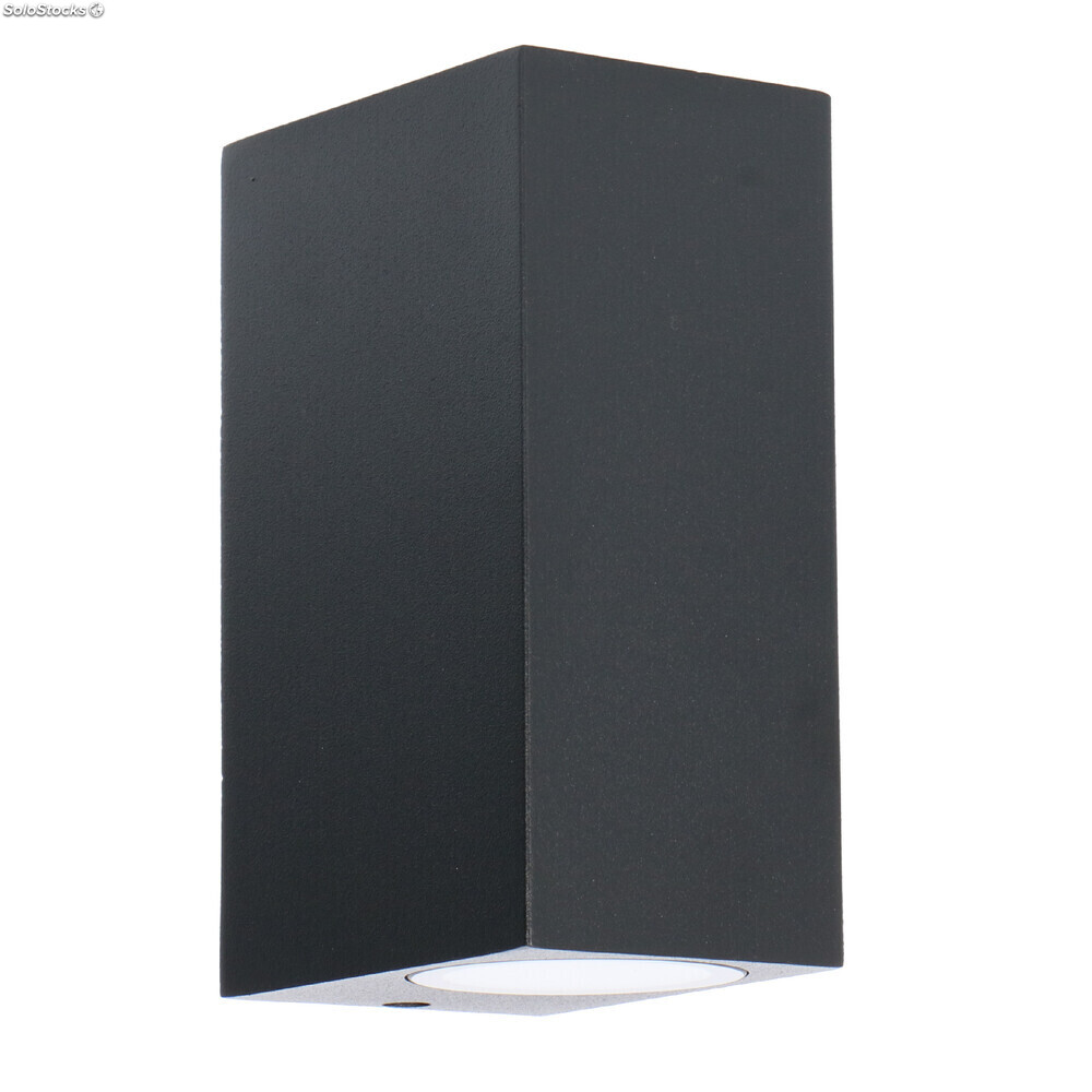 1x GU10 LED y halógeno proventa® Aplique de pared exterior de aluminio negro 