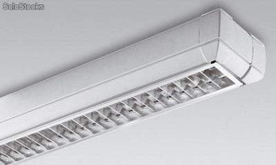 Apparecchio monolampada a luce diretta per lampade T5  ottica dark satinata - sistema Silver