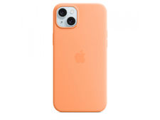 Apple iPhone 15 Plus Silicone Case with MagSafe Orange Sorbet MT173ZM/A