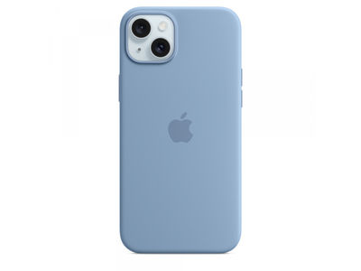 Apple iPhone 15 Plus Silicone Case with MagSafe Winter Blue MT193ZM/A