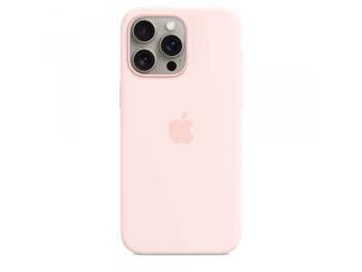 Apple iPhone 15 Pro Max Silicone Case with MagSafe Light Pink MT1U3ZM/A