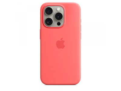 Apple iPhone 15 Pro Silicone Case with MagSafe Guava MT1G3ZM/A