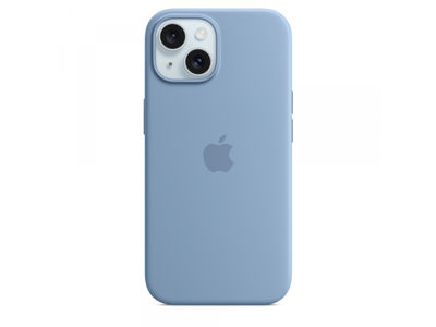 Apple iPhone 15 Silicone Case mit MagSafe Winter Blue MT0Y3ZM/A