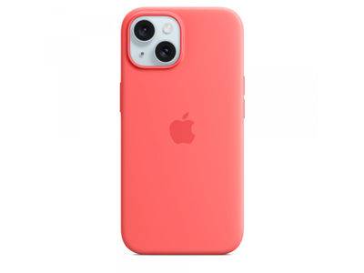 Apple iPhone 15 Silicone Case with MagSafe Guava MT0V3ZM/A