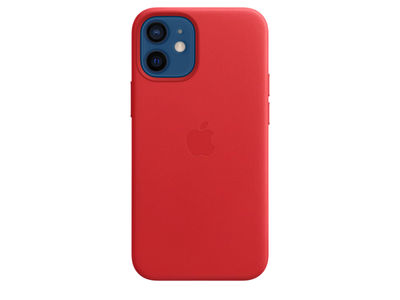 Apple iPhone12 mini Leather Case with MagSafe - (product)red - MHK73ZM/a