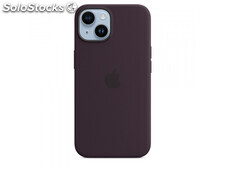 Apple Silikon Case iPhone 14 mit MagSafe Elderberry MPT03ZM/A
