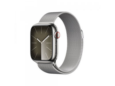 Apple Watch S9 41mm Steel GPS + Cellular Silver Milanese Loop MRJ43QF/a