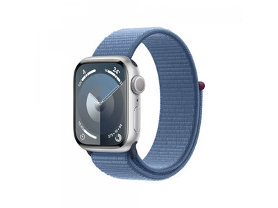 Apple Watch S9 Alu. 41mm GPS Silver Sport Loop Winter Blue MR923QF/a