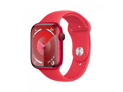 Apple Watch S9 Alu. 45mm GPS+Cell. Product Red Sport Band m/l MRYG3QF/a