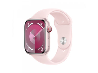 Apple Watch S9 Alu. 45mm GPS + Cellular Pink Sport Band m/l MRML3QF/a