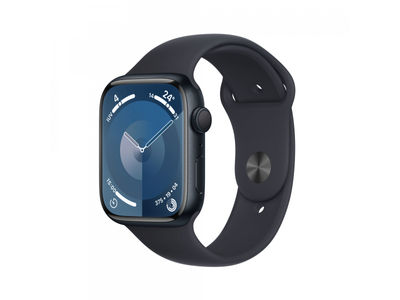 Apple Watch S9 Alu. 45mm GPS Midnight Sport Band m/l MR9A3QF/a