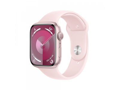 Apple Watch S9 Alu. 45mm GPS Pink Sport Band Light Pink m/l MR9H3QF/a