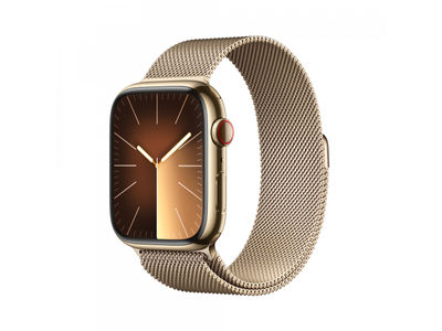 Apple Watch S9 Steel 45mm GPS + Cellular Gold Milanese Loop MRMU3QF/a