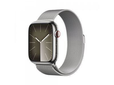 Apple Watch S9 Steel 45mm GPS+Cellular Silver Milanese Loop MRMQ3QF/a