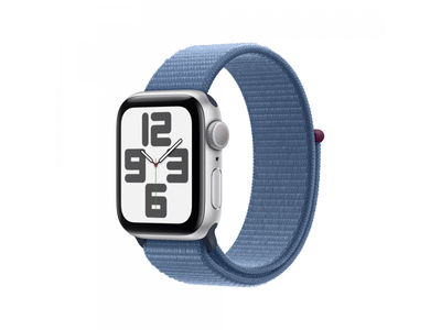 Apple Watch se Alu. 40mm GPS Silver Sport Band Winter Blue Loop MRE33QF/a