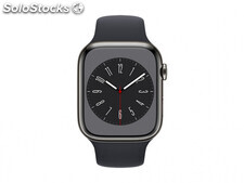 Apple Watch Series 8 Edelstahl Cellular 45mm Graphit - MNKU3FD/A