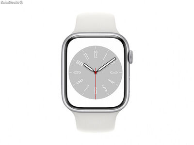 Apple Watch Series 8 GPS Cellular 45mm Silver Alu Case White MP4J3FD/a