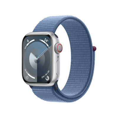 Apple watch series 9 MRHX3QL/a 41MM silver aluminium case with winter blue sport
