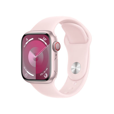 Apple watch series 9 MRJ03QL/a 41MM pink aluminium case with light pink sport