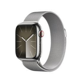 Apple watch series 9 MRJ43QL/a 41MM silver stainless steel case with silver
