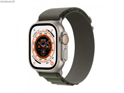 Apple Watch Ultra GPS + Cellular 49mm Titanium Green Alpine Loop MQFN3FD/a