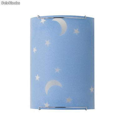 Applique Himmel - e14 opal decor Bleu-Chrome