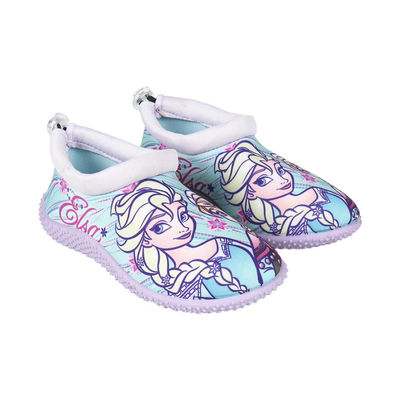 Aqua shoes water frozen