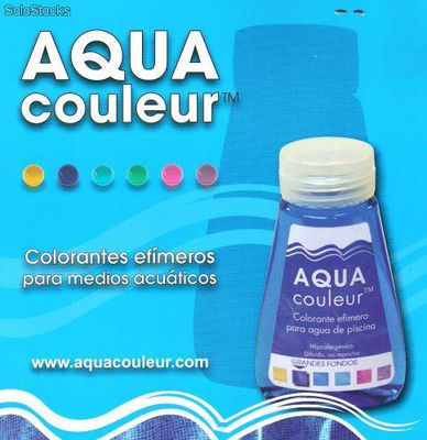 Aquacouleur. colorantes para piscinas, fuentes y spas